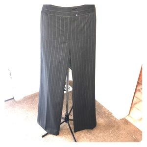 Gray Striped Slacks CHICOS